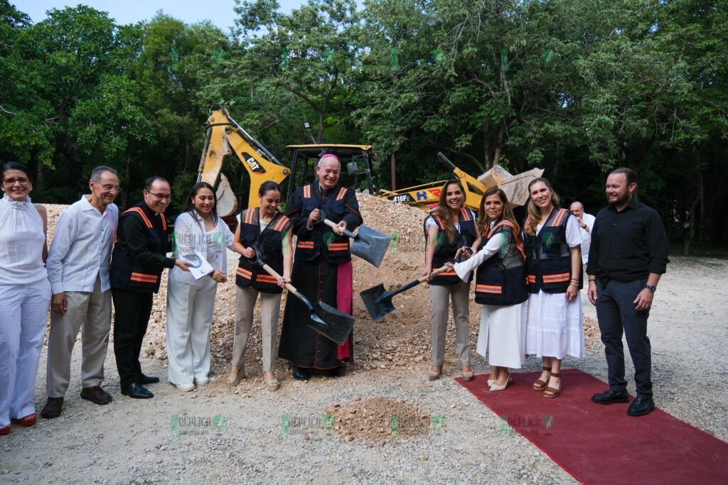 Dan inicio a la Nueva Catedral de Cancún, Mara Lezama y Monseñor Pedro Pablo Elizondo para fortalecer el turismo religioso y espiritual