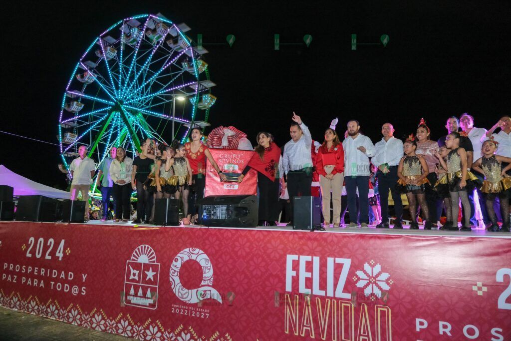 Inaugura Mara Lezama la Villa Navideña y Pista Ecológica en el Malecón Tajamar de Cancún