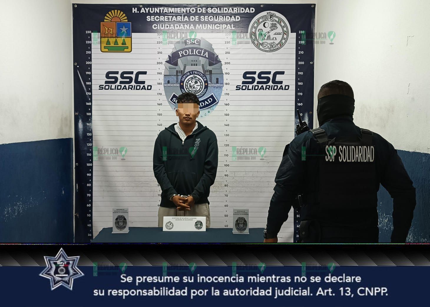 Detienen a joven en Solidaridad con posible droga y réplica de arma de ...
