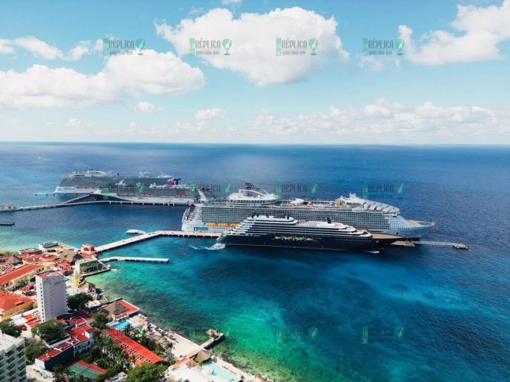 Rompe récord turístico Cozumel con la llegada de 35 cruceros en la primera quincena de diciembre: APIQROO