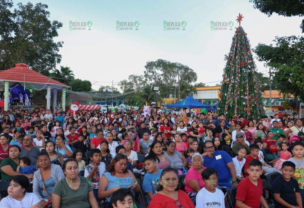 Disfrutaron familias de Leona Vicario gran Posada y Festival Navideño 2024