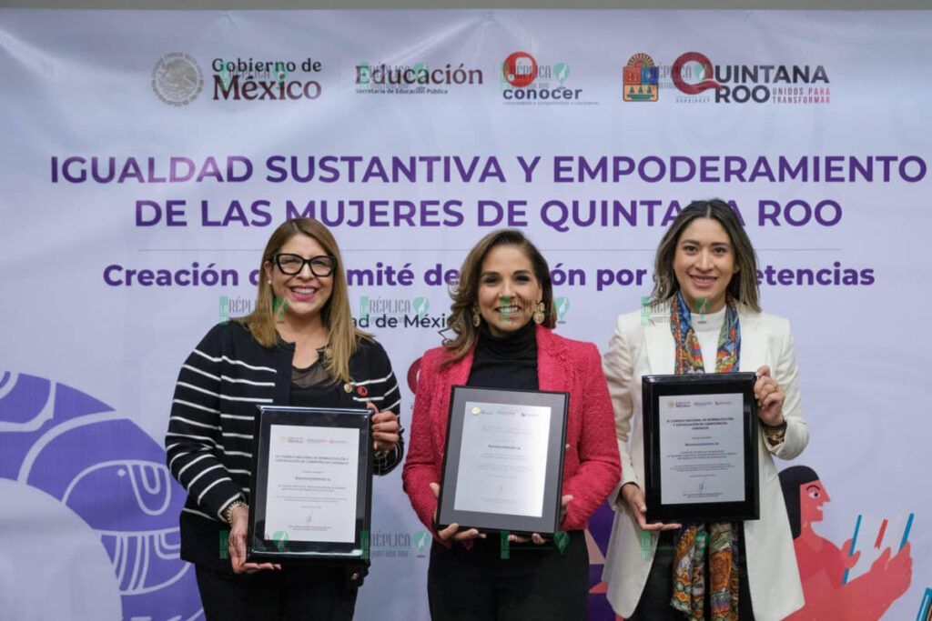 Quintana Roo, primera entidad certificadora de competencias en igualdad sustantiva y empoderamiento de las mujeres