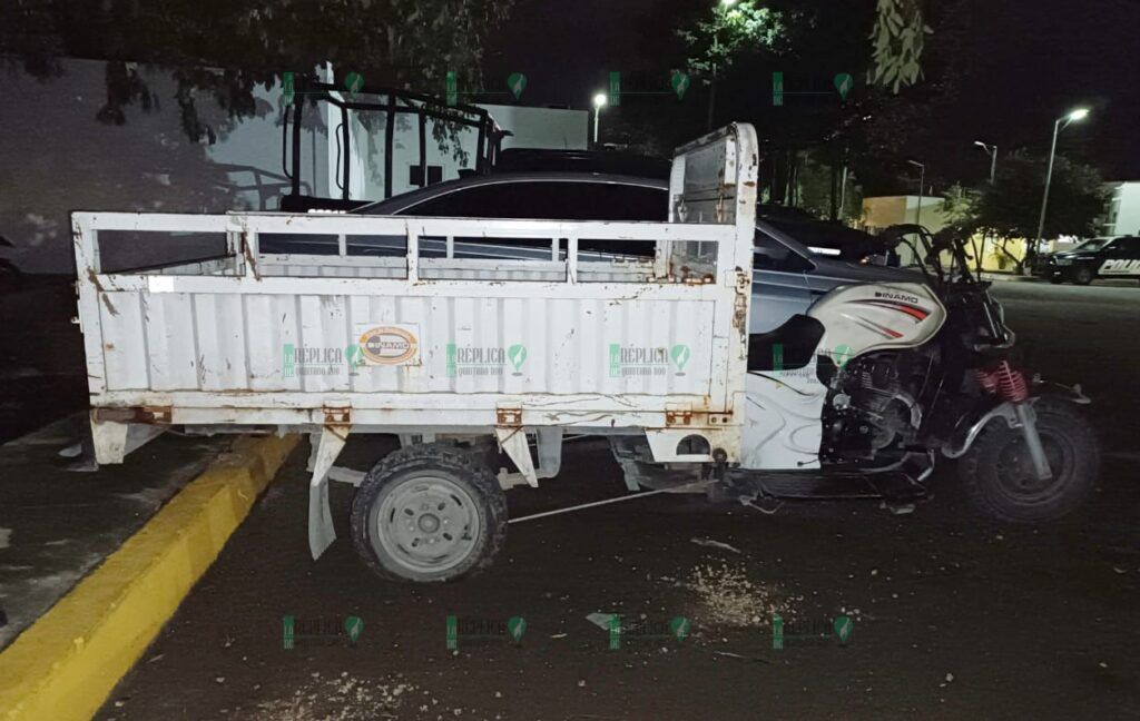 Aseguran motocicleta con reporte de robo en la colonia Zazil-Ha, Playa del Carmen