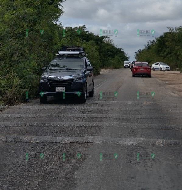 Usan topes dejados por el Tren Maya para asaltar en Lázaro Cárdenas