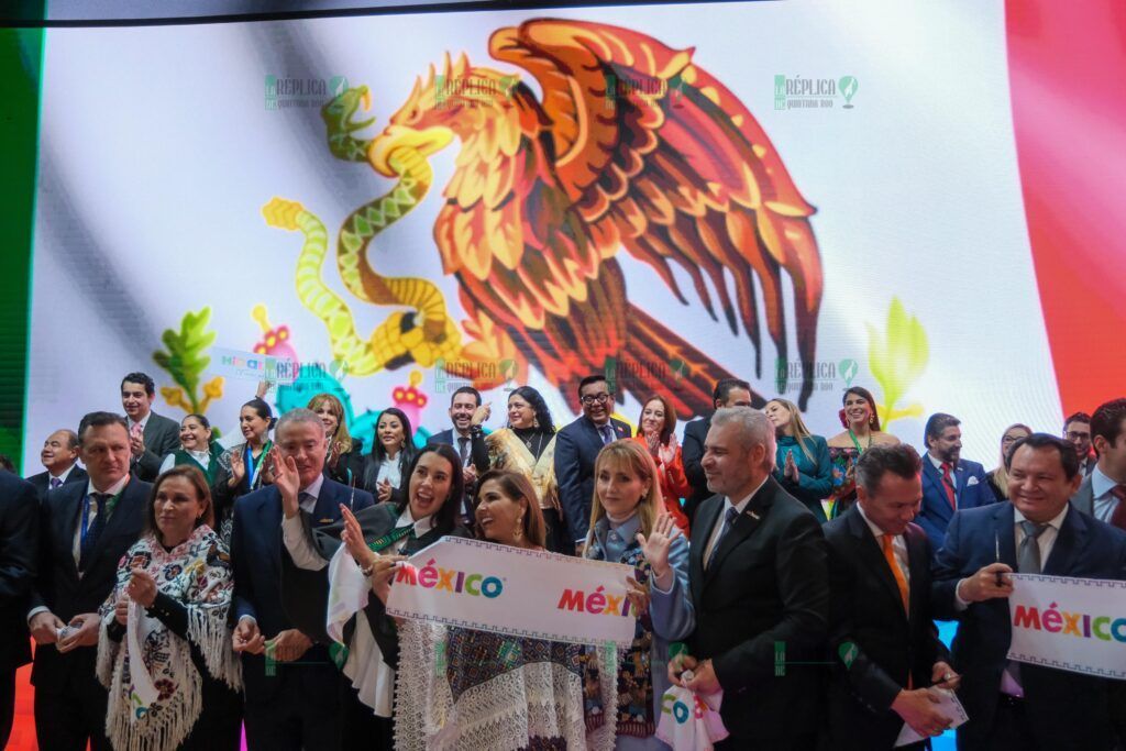 Mara Lezama acompaña a Josefina Rodríguez en inauguración del Pabellón México, en FITUR 2025