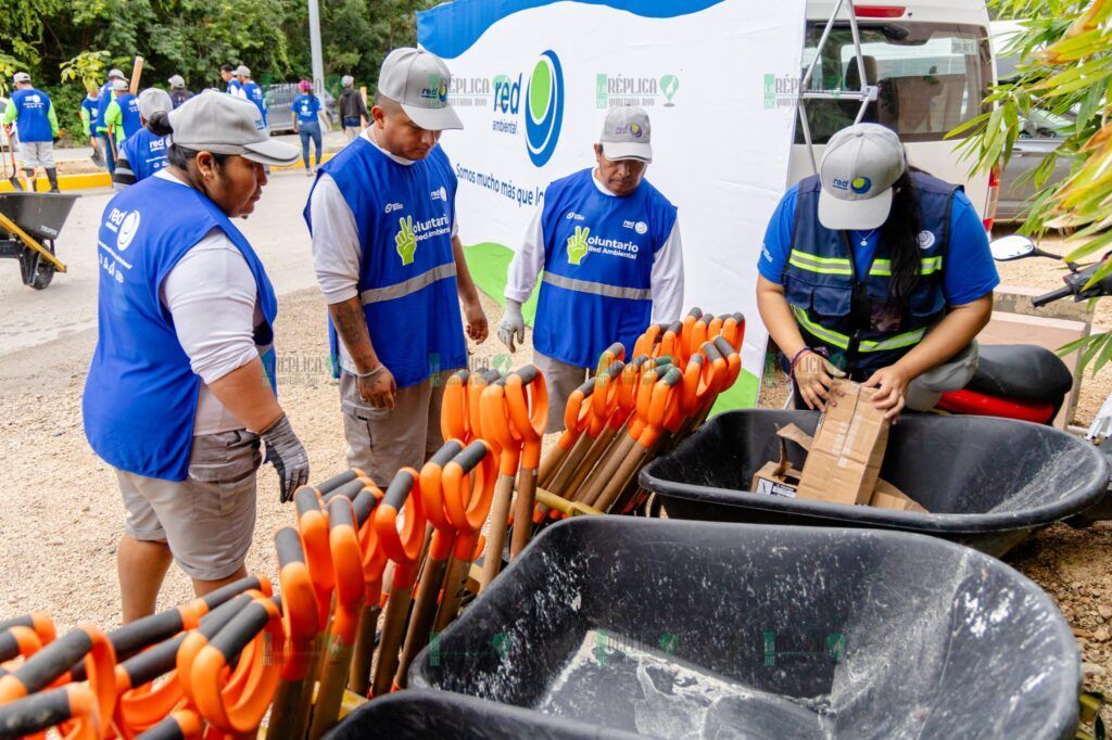 Gobierno de Tulum lleva a cabo la tercera etapa del programa Arborización en avenida La Selva