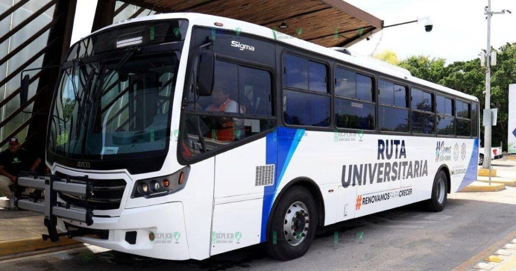 Solicitan medio millón de pesos mensual para operar autobuses estudiantiles en Playa del Carmen