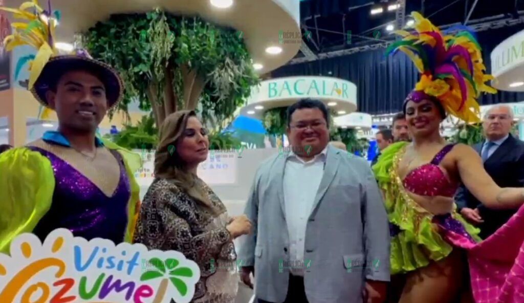 Mara Lezama y José Luis Chacón presentan en FITUR Carnaval de Cozumel 2025