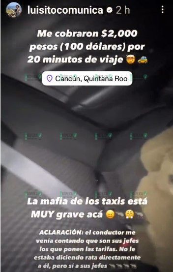 Estafa transportista a ‘Luisito Comunica’ en aeropuerto de Cancún