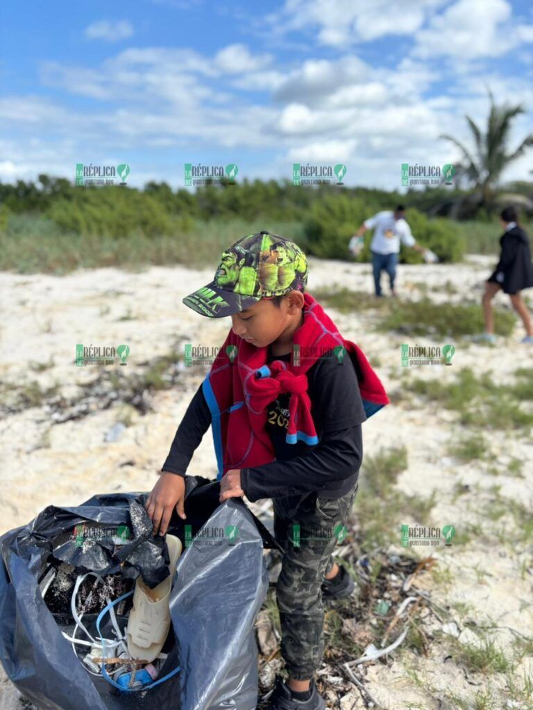 Cierra FPMC el primer mes del año con la recolecta de 520 kilos de desechos en Punta Sur