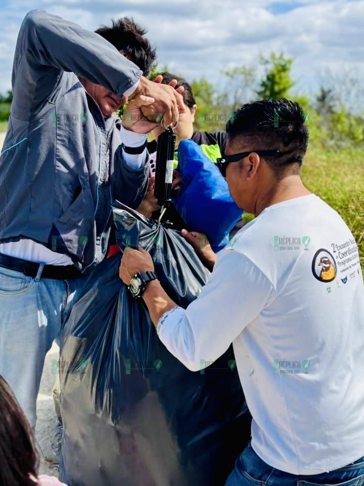 Cierra FPMC el primer mes del año con la recolecta de 520 kilos de desechos en Punta Sur