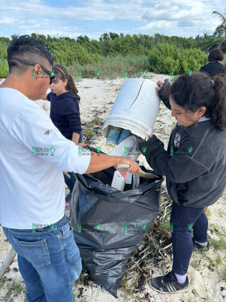 Cierra FPMC el primer mes del año con la recolecta de 520 kilos de desechos en Punta Sur