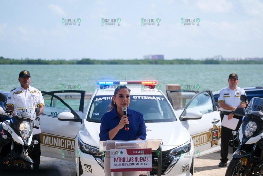 Entregan Mara Lezama y Ana Paty Peralta 127 unidades de tecnología avanzada a la Secretaría de Seguridad Ciudadana de Benito Juárez