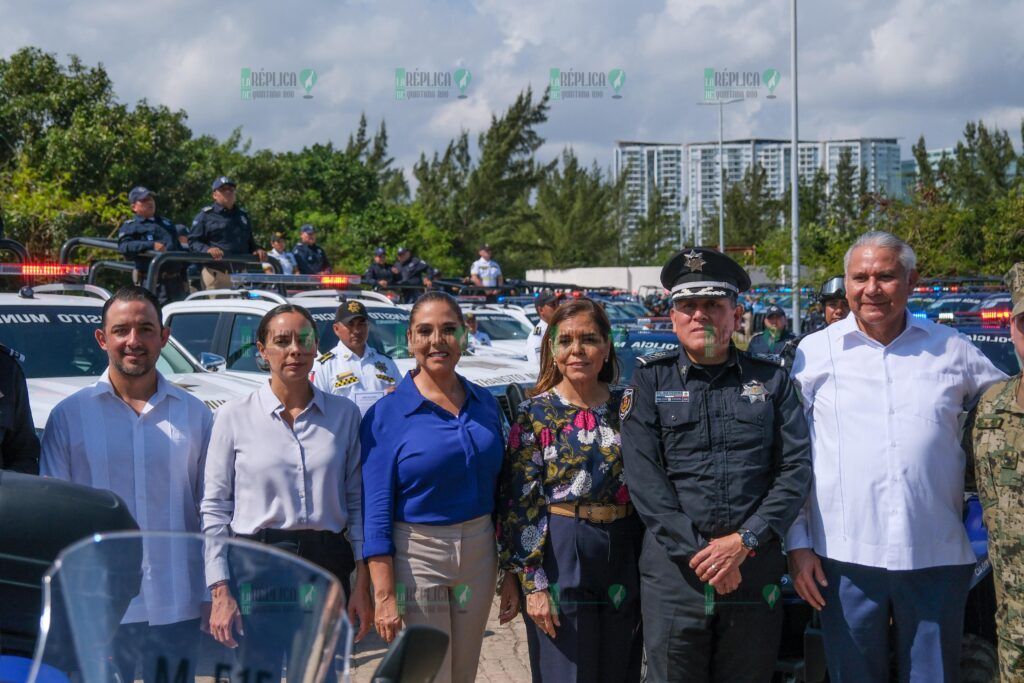 Entregan Mara Lezama y Ana Paty Peralta 127 unidades de tecnología avanzada a la Secretaría de Seguridad Ciudadana de Benito Juárez