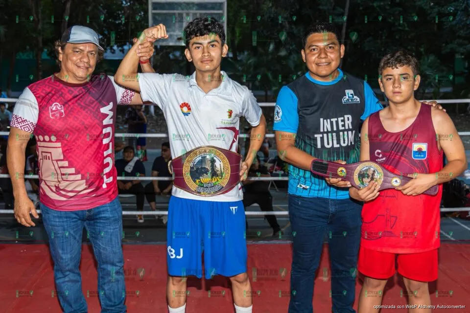 Realizan en Tulum el Torneo Estatal de Box 2025