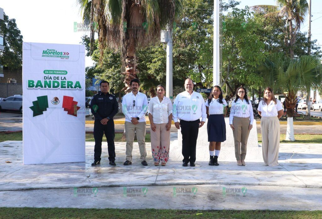 Convocan autoridades de Puerto Morelos a trabajar por una patria de paz y oportunidades