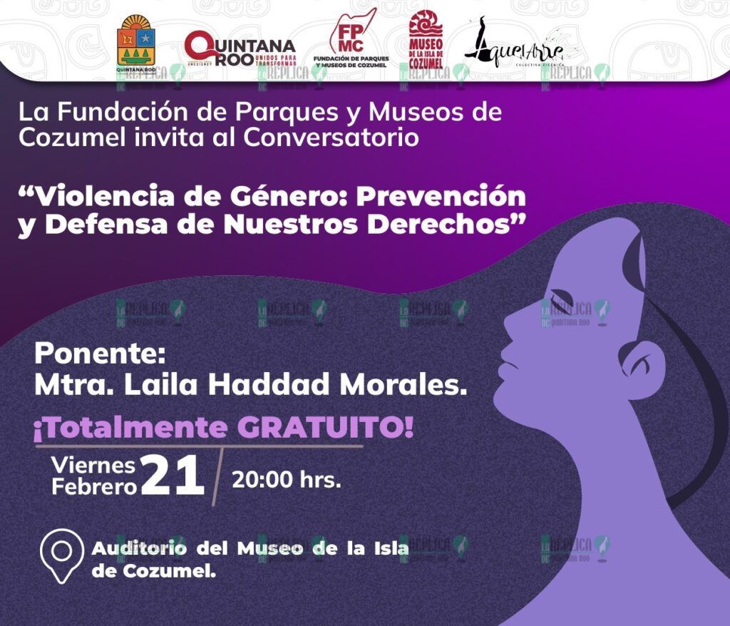 Realizará la FPMC conversatorio sobre prevención de violencia de género en el Museo de la Isla