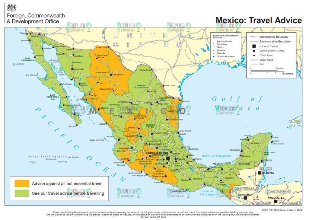 De acuerdo a la actualización de su sección de “consejos de viaje al extranjero” dedicada a México, escapa’ Quintana Roo de alerta de viaje del Reino Unido.