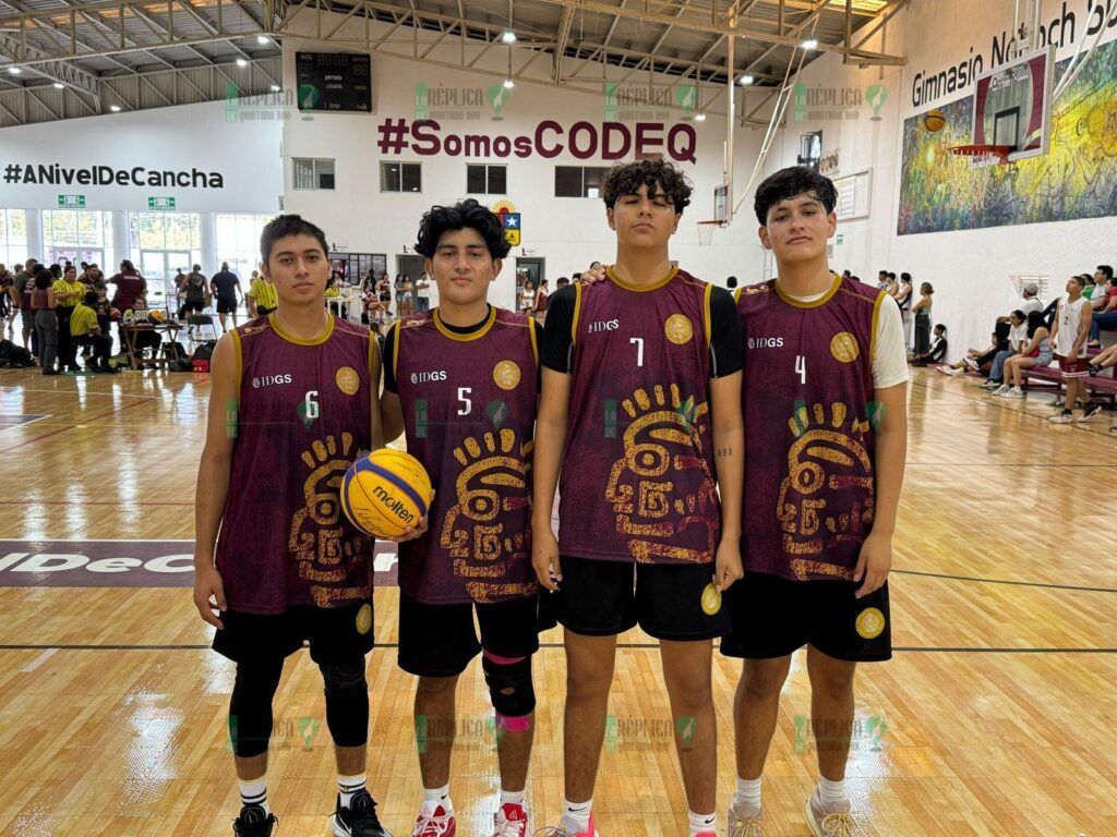 Cumplen atletas quintanarroenses en la disciplina de básquetbol 3×3 de los Juegos Deportivos Estatales 2025