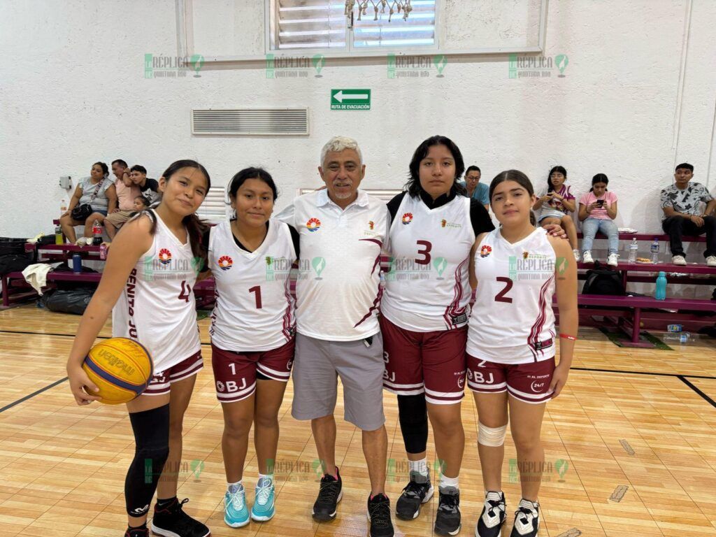 Cumplen atletas quintanarroenses en la disciplina de básquetbol 3×3 de los Juegos Deportivos Estatales 2025