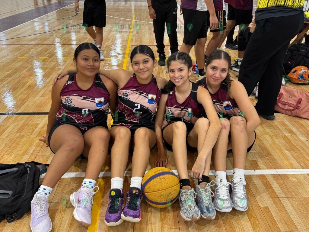 Cumplen atletas quintanarroenses en la disciplina de básquetbol 3×3 de los Juegos Deportivos Estatales 2025