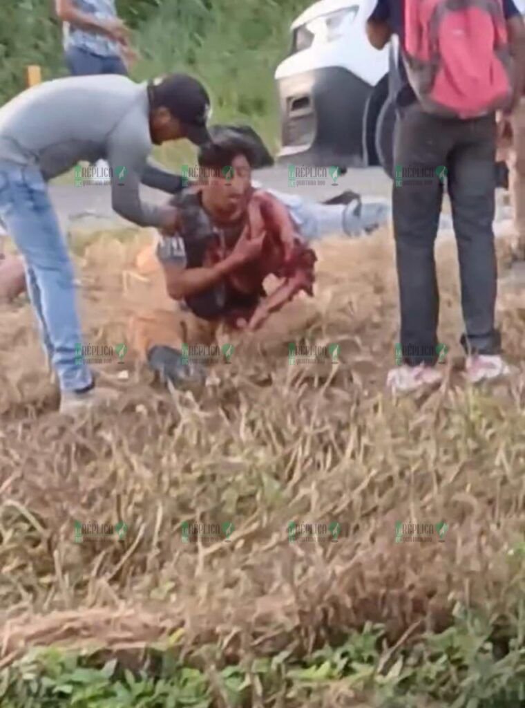 Volcadura de van en Punta Maroma deja múltiples lesionados