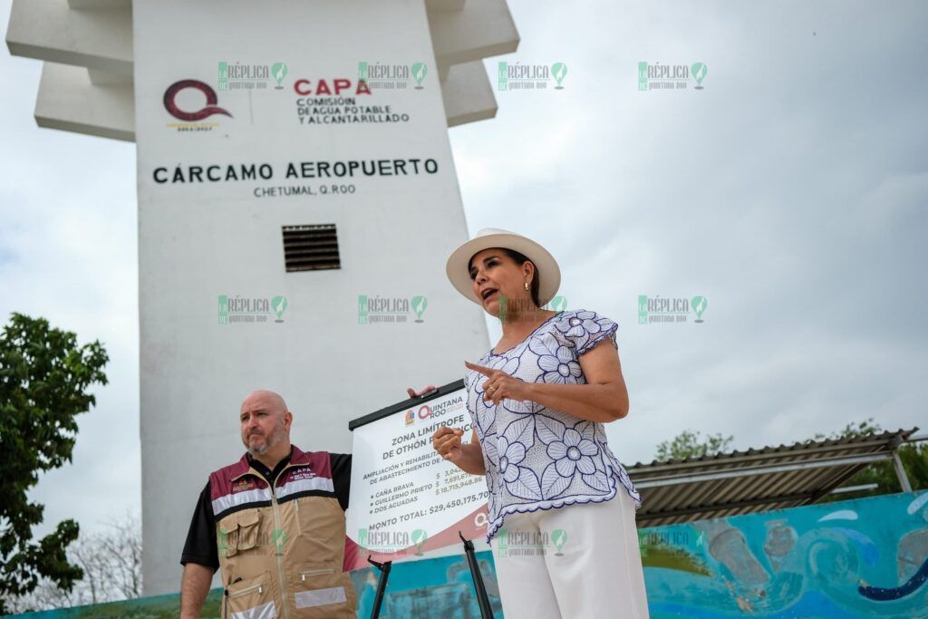 Justicia social para habitantes de la zona limítrofe: tendrán rehabilitado sistema de agua potable, anuncia Mara Lezama