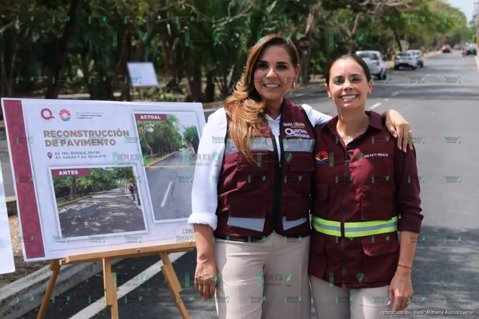 Entregan Mara Lezama y Ana Paty Peralta reconstruida avenida Del Bosque en beneficio de más de 11 mil habitantes